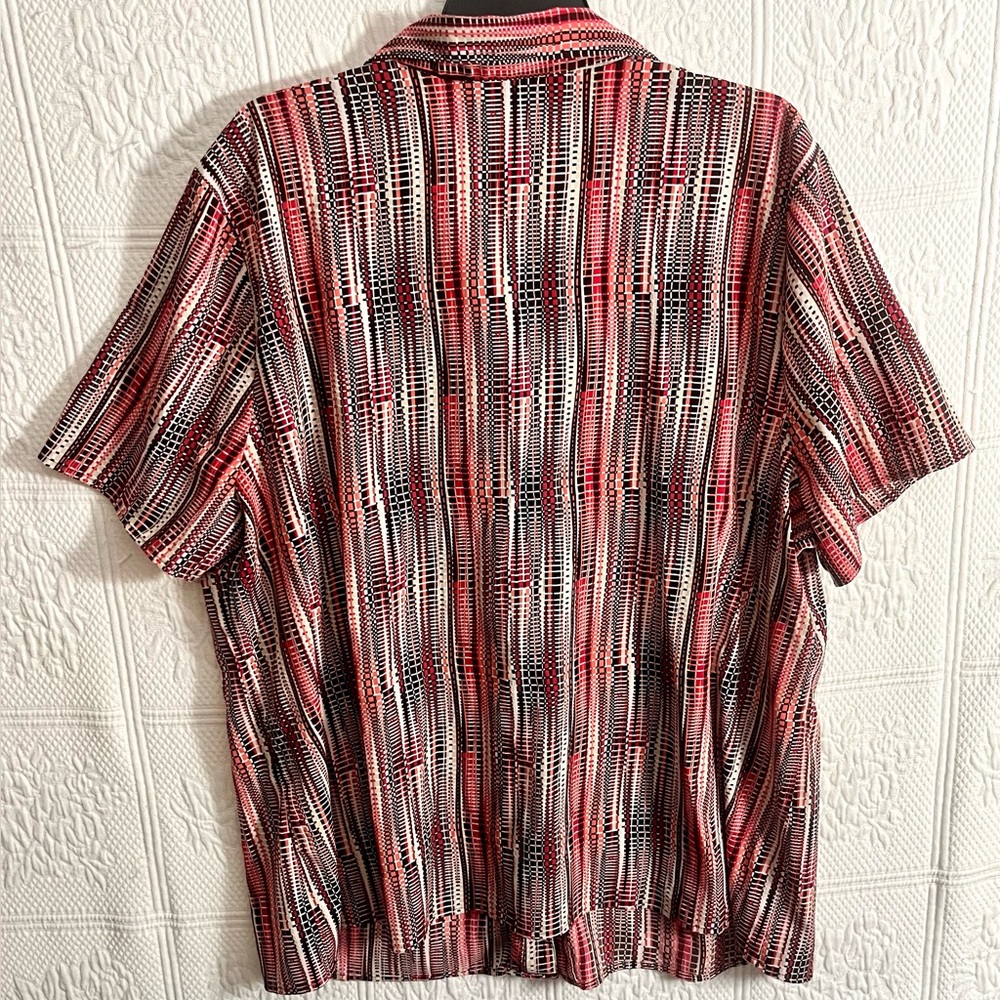 Maggie Barnes Striped Blouse 2X 22/24 - Picture 2 of 3